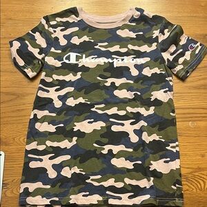 Champion Kids' Green Camouflage Tee